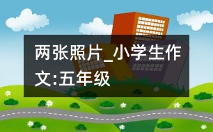 兩張照片_小學(xué)生作文:五年級