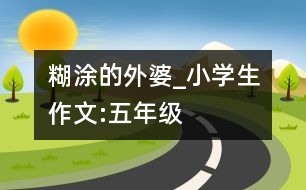 糊涂的外婆_小學(xué)生作文:五年級