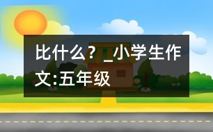 比什么？_小學(xué)生作文:五年級(jí)