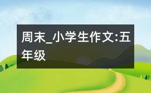 周末_小學(xué)生作文:五年級(jí)