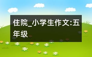 住院_小學(xué)生作文:五年級