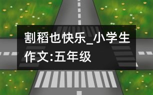 割稻也快樂_小學(xué)生作文:五年級