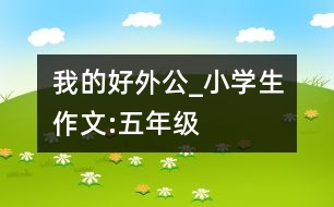 我的好外公_小學(xué)生作文:五年級