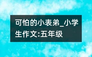 “可怕”的小表弟_小學(xué)生作文:五年級(jí)