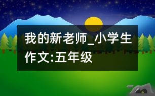 我的新老師_小學(xué)生作文:五年級(jí)