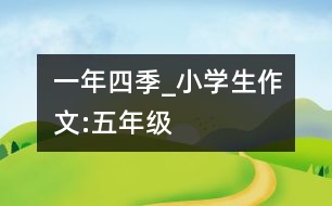 一年四季_小學(xué)生作文:五年級(jí)