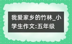 我愛家鄉(xiāng)的竹林_小學(xué)生作文:五年級(jí)