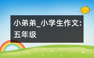 小弟弟_小學生作文:五年級