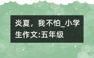 炎夏，我不怕_小學(xué)生作文:五年級