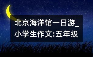 北京海洋館一日游_小學生作文:五年級