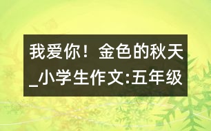 我愛你！金色的秋天_小學(xué)生作文:五年級