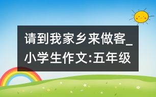 請(qǐng)到我家鄉(xiāng)來(lái)做客_小學(xué)生作文:五年級(jí)