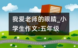 我愛老師的眼睛_小學(xué)生作文:五年級