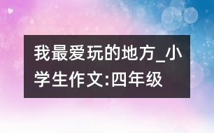 我最?lèi)?ài)玩的地方_小學(xué)生作文:四年級(jí)