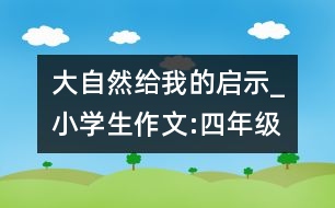 大自然給我的啟示_小學生作文:四年級