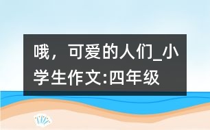 哦，可愛的人們_小學生作文:四年級