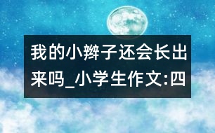 我的小辮子還會(huì)長(zhǎng)出來(lái)嗎_小學(xué)生作文:四年級(jí)