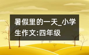 暑假里的一天_小學(xué)生作文:四年級