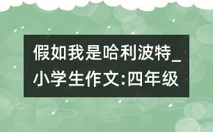 假如我是哈利波特_小學生作文:四年級