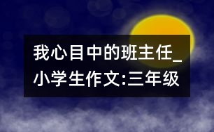 我心目中的班主任_小學(xué)生作文:三年級(jí)