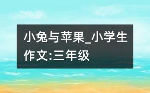 小兔與蘋果_小學(xué)生作文:三年級