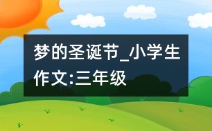 夢(mèng)的圣誕節(jié)_小學(xué)生作文:三年級(jí)