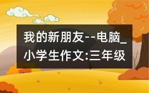 我的新朋友--電腦_小學(xué)生作文:三年級