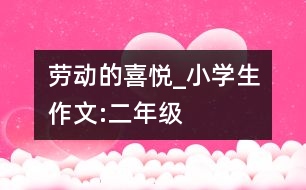 勞動的喜悅_小學(xué)生作文:二年級