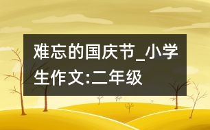 難忘的國慶節(jié)_小學(xué)生作文:二年級