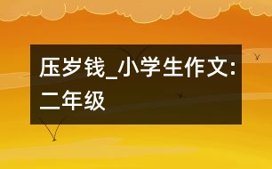 壓歲錢_小學(xué)生作文:二年級