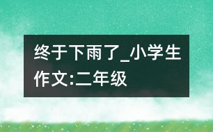 終于下雨了_小學(xué)生作文:二年級