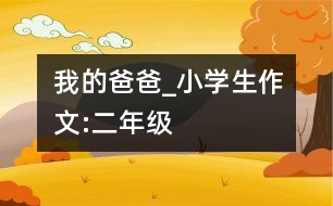 我的爸爸_小學(xué)生作文:二年級(jí)