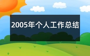 2005年個人工作總結(jié)