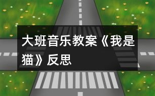 大班音樂教案《我是貓》反思