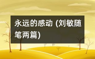 永遠(yuǎn)的感動 (劉敏隨筆兩篇)