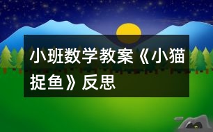 小班數(shù)學(xué)教案《小貓捉魚(yú)》反思