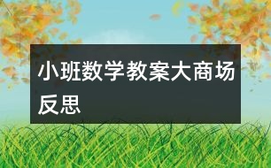 小班數(shù)學教案大商場反思