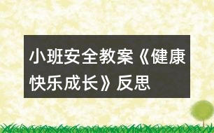 小班安全教案《健康快樂成長(zhǎng)》反思