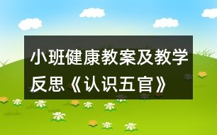 小班健康教案及教學(xué)反思《認識五官》