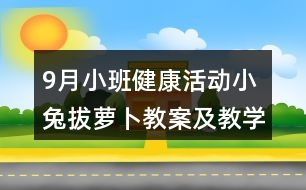 9月小班健康活動小兔拔蘿卜教案及教學反思