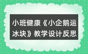 小班健康《小企鵝運(yùn)冰塊》教學(xué)設(shè)計(jì)反思