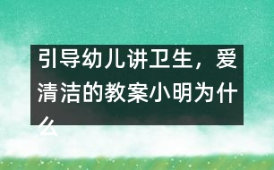 引導幼兒講衛(wèi)生，愛清潔的教案：小明為什么生病了(預防登革熱)