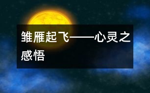 雛雁起飛――心靈之感悟