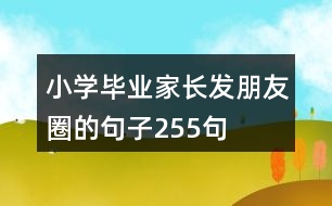 小學(xué)畢業(yè)家長發(fā)朋友圈的句子255句