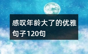 感嘆年齡大了的優(yōu)雅句子120句