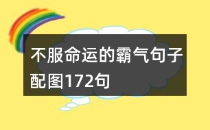 不服命運(yùn)的霸氣句子配圖172句