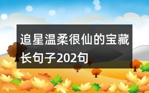 追星溫柔很仙的寶藏長句子202句