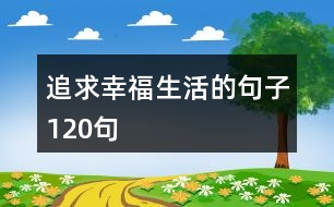 追求幸福生活的句子120句