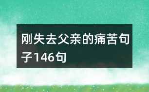 剛失去父親的痛苦句子146句