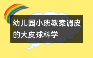 幼兒園小班教案：調(diào)皮的大皮球（科學(xué)）